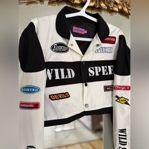 Edikted Monochrome Wild Speed Cropped Jacket